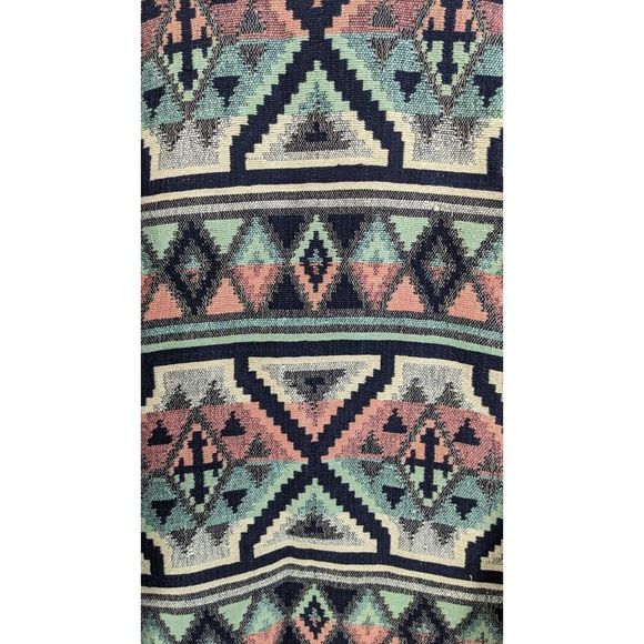 Southwestern Tapestry Blanket Cardigan Jacket Sweater - Size Medium Vintage - Picture 9 of 16